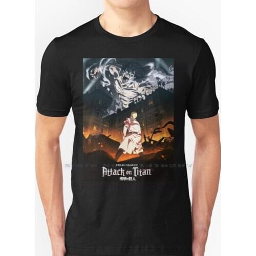 Attack On Titan Season 4 Poster T Shirt 100% Pure Cotton Attack On Titan Season 4 Release Schedule Attack On Titan Recap Hajime