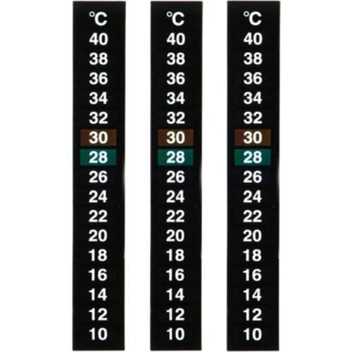 Hot Sale 3pcs/lot Stick-on Digital Aquarium Fish Tank Fridge Thermometer Sticker Temperature Temp Measurement Stickers Tools