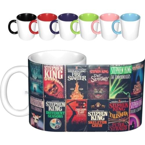 Stephen King Book Fronts Ceramic Mugs Coffee Cups Milk Tea Mug Stephen King King Of Horror Horror Genre Horror Books Stephen