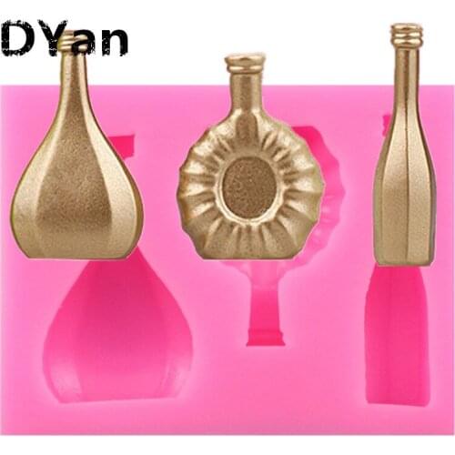 Bottle Collection Food-grade Silicone Chocolate Mold Fondant Cake Mold Fondant Cake Decoration A604