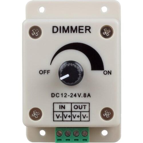 PWM Dimming Controller for LED Lights,Ribbon, Strip,12 - 24 Volt(12V - 24V)8 Amp