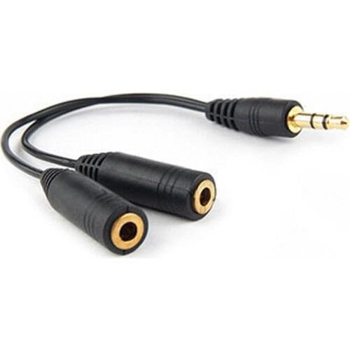 Hot Sell 3.5mm Male Splits Two 3.5mm Female Headphone Audio Adapter Cable Professional Audio Line