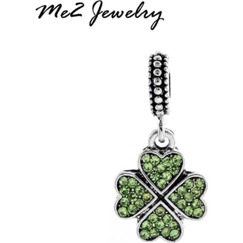 New Crystal Pendant Lucky Pendant Bead Charms Fits Diy Charm Bracelet & Bangles Perline fascino Jewelry Bijoux femme