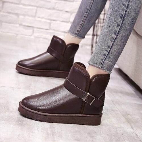 New Winter Women Snow Boots Warm Short Plush Soft Ladies Plus Size Ankle Boot Womens Fur Platform Female Casual Shoes36-44