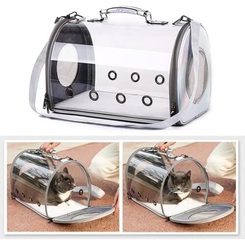 New Pet Carrier Portable Dogs Cat Transparent Cage Backpack Transport Breathable Handbag for Small Animals Dog Kitten Puppies