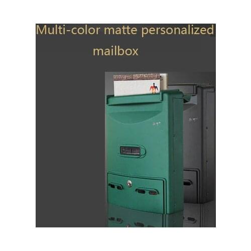 Mail Box Rainproof Waterproof Outdoor Mailbox General Manager Suggestion Box Outdoor European Wall Hanging Message Box With Lock