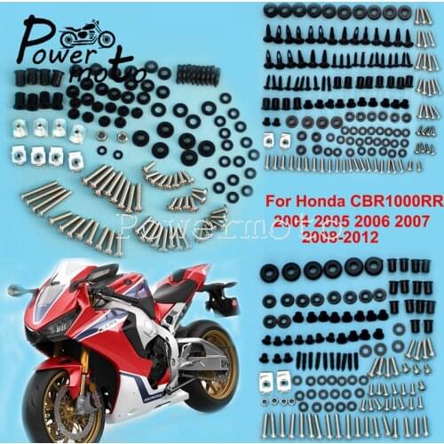 Complete Set Fairing Mount Bolts Bodywork Fixation Screw Fastener Wellnut For Honda CBR1000RR 2004 2005 2006 2007 2008 2009-2012