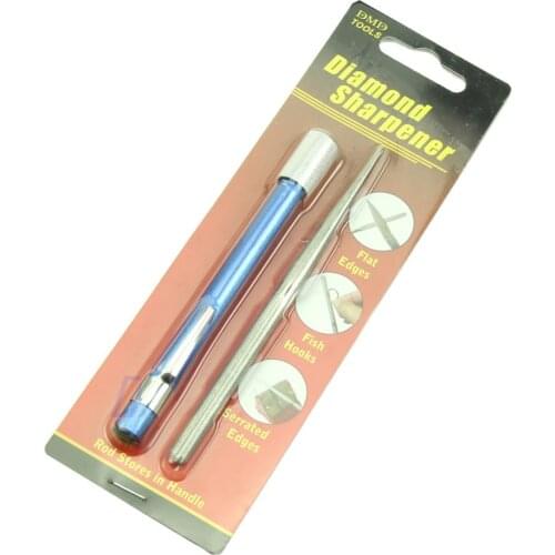 Outdoor Portable Professional Pen Diamond Knife Fishhook Sharpener Multi Purpose