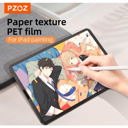 PZOZ For iPad Pro 9.7 11 10.5 PET Film Like Writing on Paper Screen Protector For iPad 10.2 2019 2020 iPad Mini 4 5 Like Paper