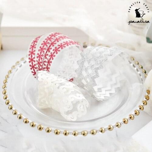 Panalisacraft Multicolor glitter paper border line sticker Self Adhesive Stickers for Scrapbooking Paper Card Making Crafts DIY