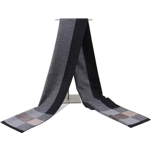 Newes Winter Men Scarf Striped Luxury Brand Designer Scarves Fashion Male Cotton Casual Bandana Shawl Pashmina bufandas