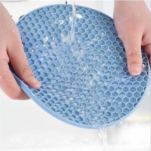 18cm Silicone Mat Multifunction Coasters Tools Kitchen Accessories Cozinha Round Non-slip Table Placemat Kitchen Gadgets-S