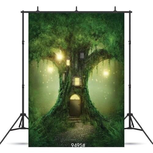 Fairy Tale Tree Light Vinyl Photographic Background For Portrait Children Baby Shower New Born Backdrops Photocall Booth Studio