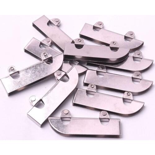 Atoplee 10 PCS Glass Sliding Door Roller Clamp Stainless Steel Wheel Pulley Rollers For Bathroom Door Shop Wine Cabinet