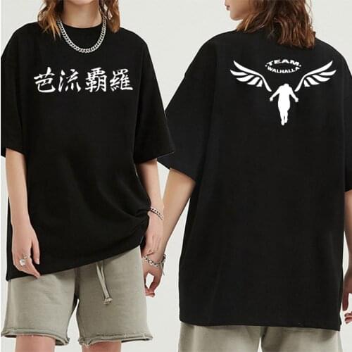 Tokyo Revengers Clothes Loose Men and Women Tshirt Round Neck Harajuku Anime Style Top
