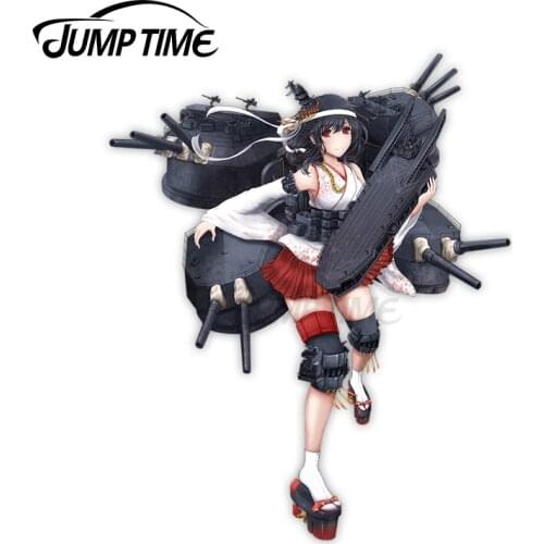 Jump Time 13 x 7.3cm For Kantai Collection Yamashiro Remodel Vinyl Car Stickers Cartoon Decal Laptop Suitable for VAN RV Decor