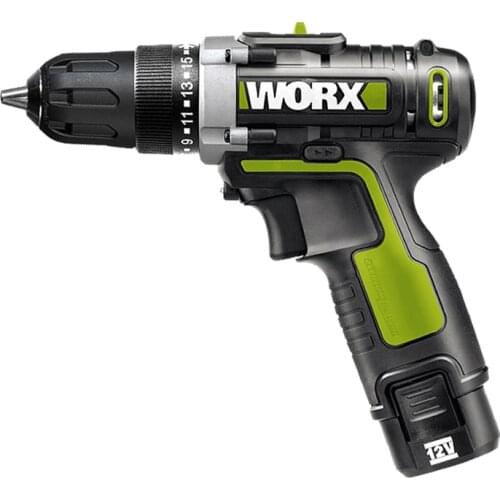 Wu128 Two-speed Multi-function Electric Screwdriver Lithium Electric Drill Electric Tool Universal Chuck Hammer & Drill 12V 10mm