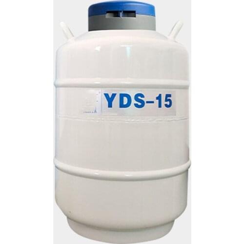 YDS-15-80 Storage Type Liquid Nitrogen Tank 16L/80MM Low Temperature Liquid Nitrogen Tank Sealed Leakproof Liquid Nitrogen Tank