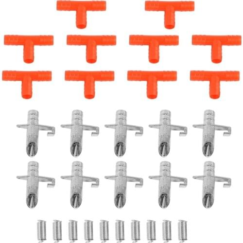 10 sets, Automatic Water Feeder,Spring Waterer Drinker Poultry Rabbits Nouse Feeder Drinker for farm animals