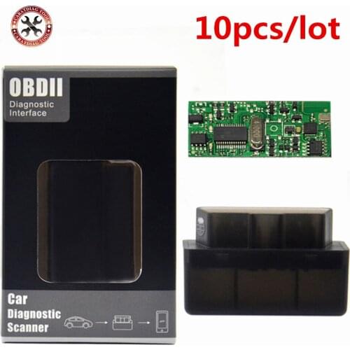 10pcs/lot Super MINI ELM327 Bluetooth Real PIC18F25K80 Version 1.5 OBD2/OBDII for Android Car Code Scanner Free Shipping