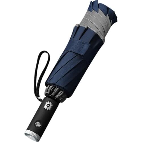 3 Fold Reverse Automatic Rain Umbrella Car Clear Umbrella Rain Women Parasol Umbrella D1