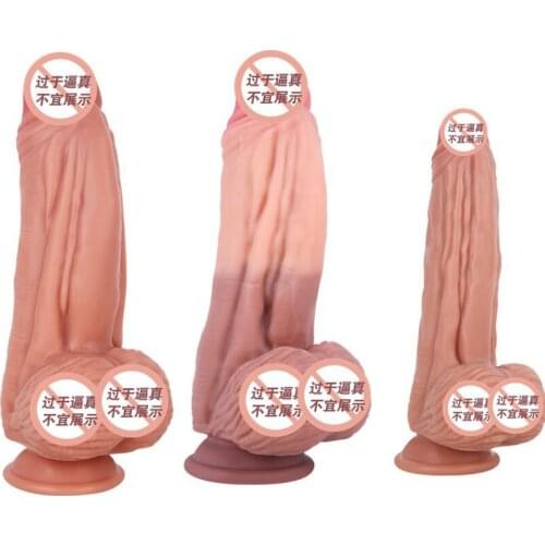 3 Size Huge Dildo for Anal Females Masturbation Sex Toys Realistic Penis Huge Dildos Wearable Leather Pants SM Adult Sex Shop