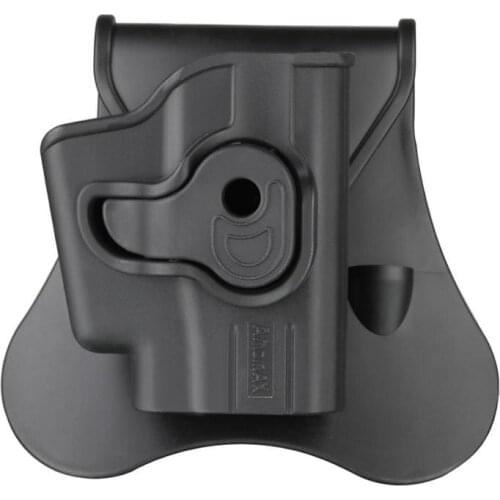Amomax Level II Tactical Paddle Holster | Fits Ruger LCP with crimson trace laser | black | AM-R380