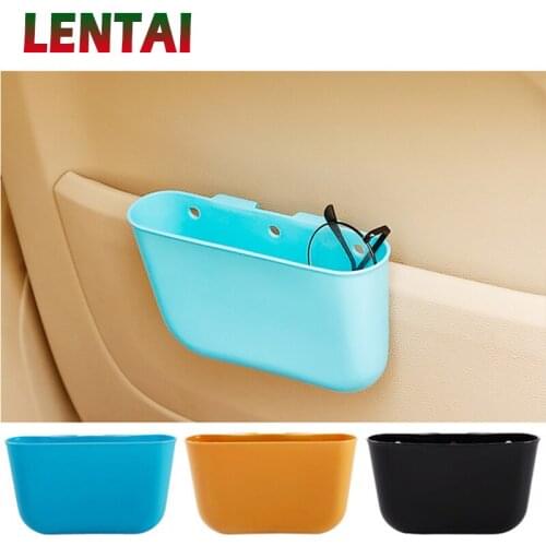 LENTAI 1PC Car Hanging Trash Box Phone Holder Storage Bag For Renault Megane 3 Duster Captur Chevrolet Cruze Aveo Captiva Clio