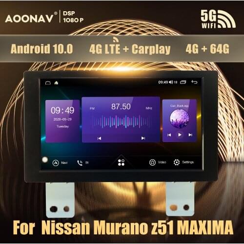 Android 10.0 car stereo auto radio For Nissan Murano z51 MAXIMA TEANA car radio 2010 2011 2012 2013 multimedia player GPS navi