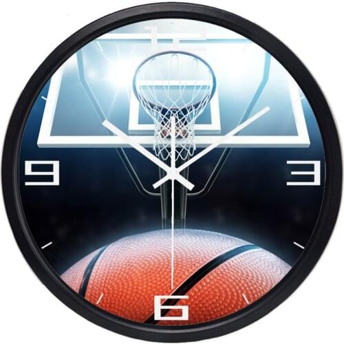 Basketball Wall Clock Popular Style Home Decoration Study Room Clock