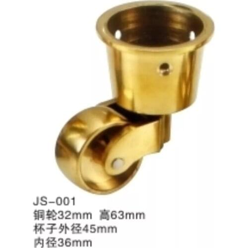 Free DHL shipping: 4PCS Brass Caster/Furniture sofa leg