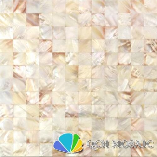 Freshwater shell seamless mother of pearl mosaic tile for backsplash and bathroom 11 square feet/lot wall tile qch117