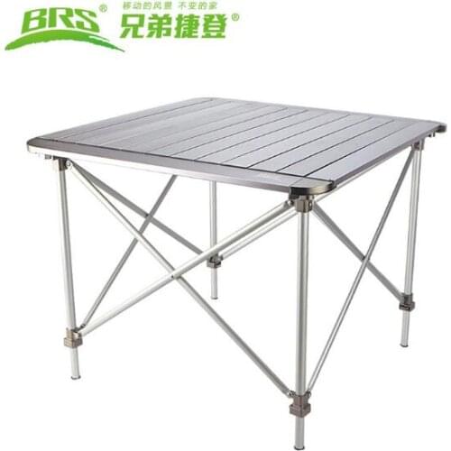 Brothers BRS-Z31 Outdoor folding table can be lifted folding aluminum table picnic table chair self-driving equipment dining tab