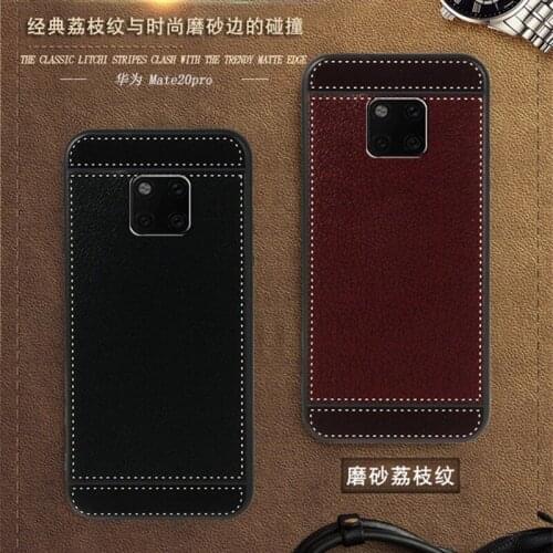 Funda for Huawei Mate 20 Pro Case L09 L0C 6.39" Black Red Blue Pink Brown Style Soft TPU Fashion Phone Huawei Mate 20 Pro Cover