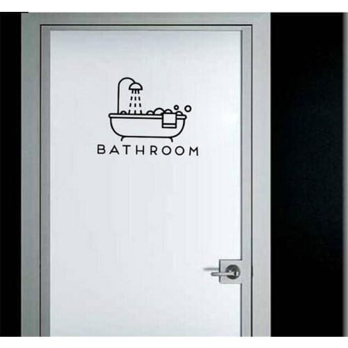 Baby Girls Bedroom Bathroom Wall stickers for kids rooms Door Sticker Home Decor Wall Decal