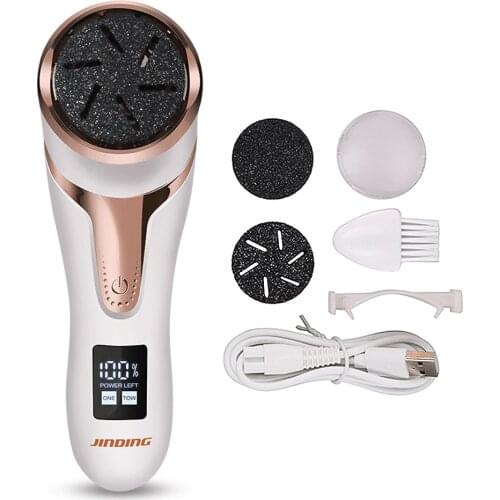 Electric Pedicure Tools Foot Care 3 Grinding Heads Waterproof Remove Leg Heels Dead Skin Callus Remover Feet Clean Machine