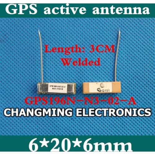GPS196N/PAD Antenna/Mobile Antenna/Active Antenna/6*20*6mm/GPS ceramic active antenna(working 100% Free Shipping)5PCS