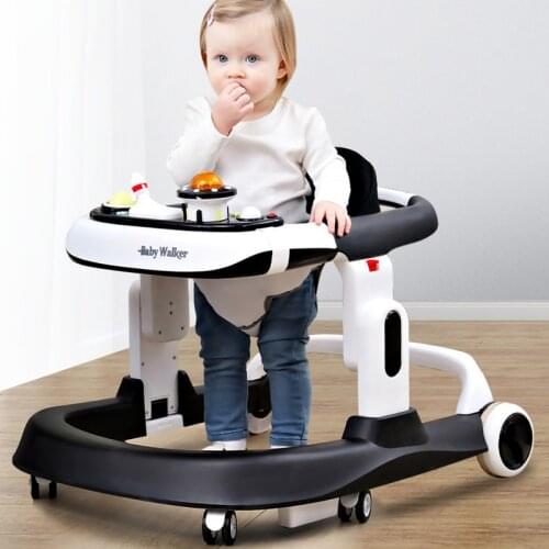 Hot Baby Walker Anti-O-leg Multi-function Anti-fall and Rollover Girl Male Baby Walker Can Sit In U-shaped Trolley