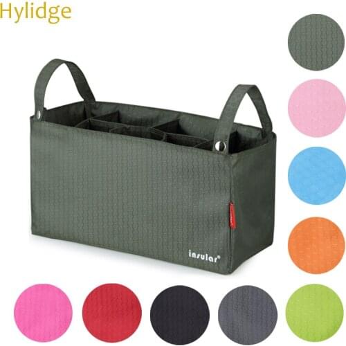 Hylidge Multicolor Mummy Bag Liner Separation Bag On a Stroller Diaper Bag Waterproof Multi-function Baby Stroller Bag for Mother Carriage Bag