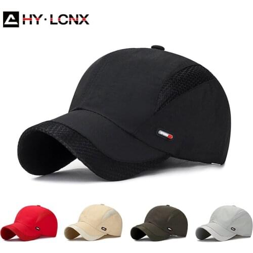 Summer New Women Cotton Breathable Net Mark Decoration Sun Cap Men Outdoor Sports Solid Color Quick-drying Baseball Cap