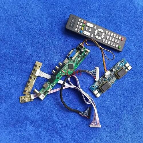 Kit USB VGA AV HDMI-compatible Signal Analog Fit M216H1-L01/L03/L06 30-Pin LVDS LCD panel drive controller board 1920*1080 4CCFL