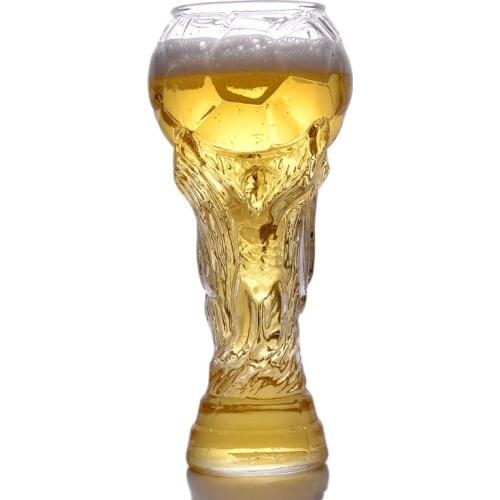 World Cup Beer Glass Creative Football Mugs 450ML High Borosilicate Glass Goblet Shot Glass For Beer Whisky Brandy Wine Juice