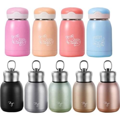 Mini Coffee Vacuum Flasks Lovely Stainless Steel Portable Travel Water Cups Insulated Thermal Bottle