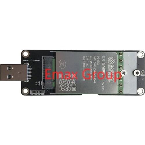 Gosuncn GM800 CIA GM800 with M.2 to usb 3.0 adapter 5G module Qualcomm SDX55 Supports SA NSA 5G NR/4G/3G 4*4 MIMO
