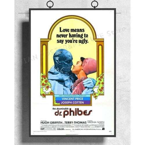 NJ640 THE ABOMINABLE DR PHIBES Movie CLASSIC Wall Sticker Silk Poster Art Home Decoration