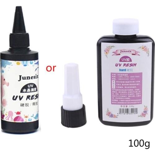 2021 New 10/20/25/50/60/100g Ultraviolet Curing Epoxy UV Resin Hard Glue for DIY Jewelry