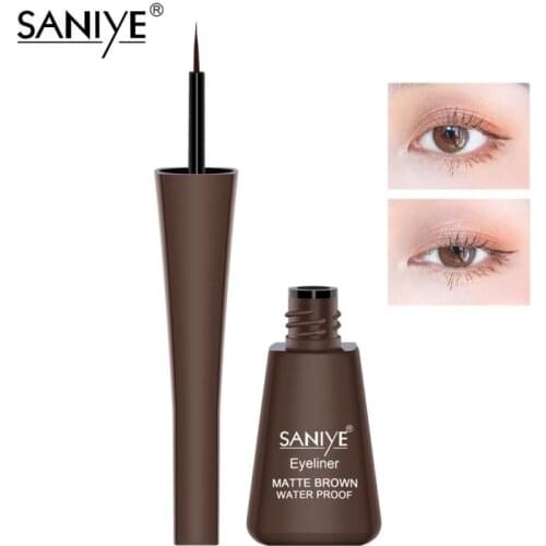 New 6 ML Waterproof Matte Liquid Eyeliner Pencil Long Lasting Black Brown Eye Liner Pencil Slender Women Makeup Cosmetics TSLM