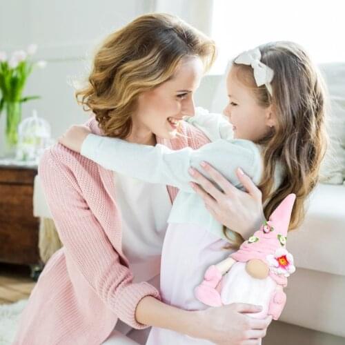 Newly Cute Gnome Plush Doll Mothers Day Faceless Doll Party Props with Hooded Doll Home Table Gnomes Decor For Home