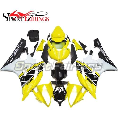 Injection Fairings For Yamaha YZF600 R6 06 07 2006 2007 ABS Motorcycle Full Fairing Kit Bodywork Cowling 50th Anniversary Yellow