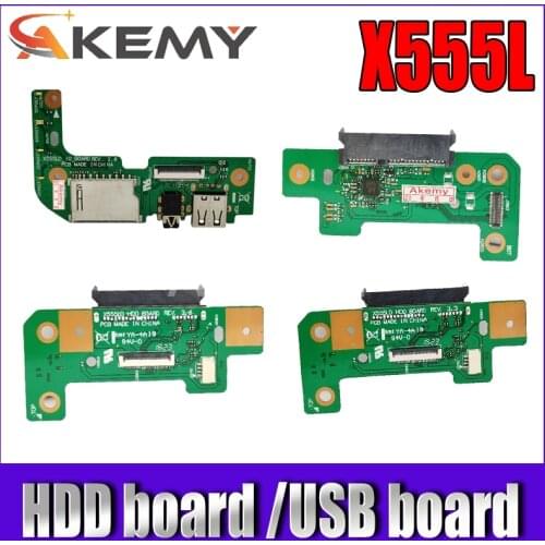 X555LD HDD BOARD REV3.3 3.6 3.1 2.0For Asus X555LD X555LA X555LJ X555LN X555LP R556L VM590L Y583L HDD Hard Drive Board USB board